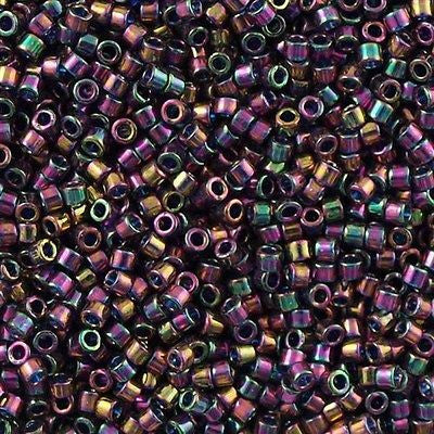 Miyuki Delica Seed Bead 11/0 Plum Luster AB 7g Tube DB128