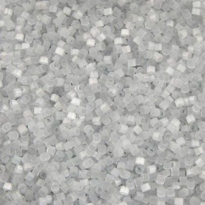 Miyuki Delica Seed Bead 11/0 Pale Gray Silk 2-inch Tube DB676