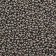 Toho Round Seed Bead 11/0 Metallic Matte Antique Silver 2.5-inch Tube (566)