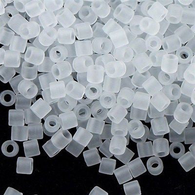 Miyuki Delica Seed Bead 8/0 Transparent Matte Crystal 6.7g Tube DBL741