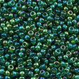 Miyuki Round Seed Bead 8/0 Transparent Green AB 22g Tube (179)