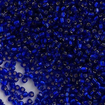 Miyuki Triangle Seed Bead 10/0 Silver Lined Cobalt Blue 10g (20)