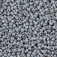 50g toho Round Seed Bead 8/0 Opaque Matte Gray (53F)