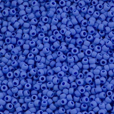 Toho Round Seed Bead 8/0 Opaque Matte Light Cobalt #48LF | Aura ...