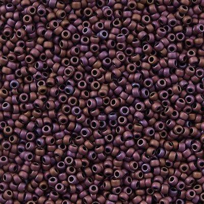 50g toho Round Seed Bead 8/0 Matte Cabernet (703)