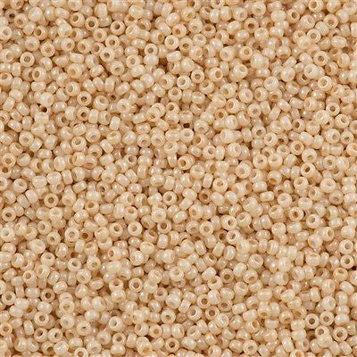 Miyuki Round Seed Bead 15/0 Antique Ceylon Beige 2-inch Tube (595)