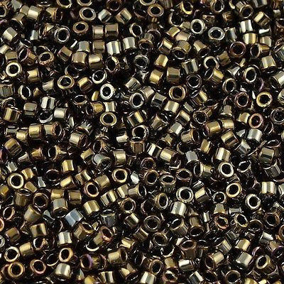 Miyuki Delica Seed Bead 11/0 Opaque Luster Bronze 2-inch Tube DB254