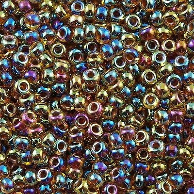 Miyuki Round Seed Bead 6/0 Purple Topaz AB 20g Tube (357)