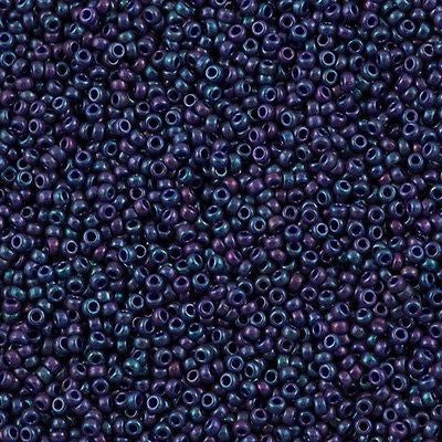 Miyuki Round Seed Bead 15/0 Opaque Eggplant Luster 2-inch Tube (1899)