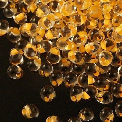 Miyuki Drop Fringe Seed Bead Apricot Lined Crystal 24g Tube (5)