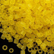 Miyuki Delica Seed Bead 8/0 Transparent Matte Yellow 6.7g Tube DBL743