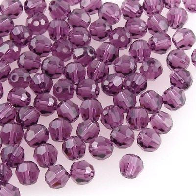 TRUE CRYSTAL 6mm Round Bead Amethyst (204)