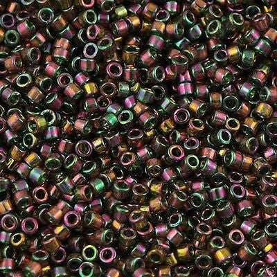 Miyuki Delica seed bead 11/0 Olive Gold Luster 2-inch DB127