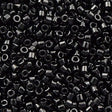 25g Miyuki Delica Seed Bead 11/0 Glossy Black DB10