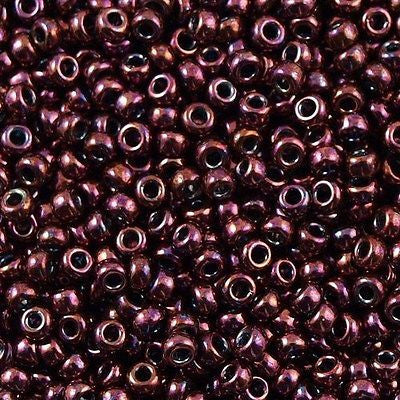 Miyuki Round Seed Bead 8/0 Metallic Plum 22g Tube (460)