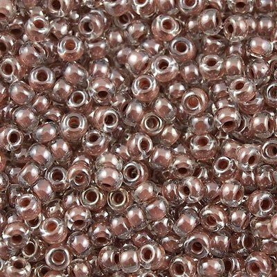 Miyuki Round Seed Bead 8/0 Inside Color Lined Mocha 22g Tube (224)