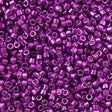 25g Miyuki Delica seed bead 11/0 Galvanized Magenta DB431