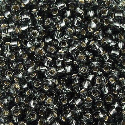 50g toho Round Seed Bead 8/0 Silver Lined Gray (29B)