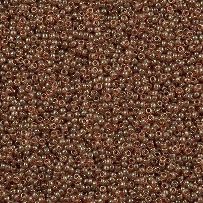 Miyuki Round Seed Bead 15/0 Peach Topaz Gold Luster 2-inch Tube (310)