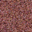 Toho Round Seed Bead 11/0 Inside Color Lined Sandstone AB 2.5-inch Tube (784)