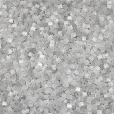 25g Miyuki Delica Seed Bead 11/0 Pale Gray Silk DB676