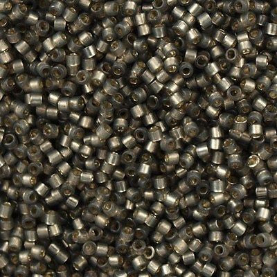 Miyuki Delica Seed Bead 11/0 Opal Silver Lined Dyed Granite Grey 7g Tube DB631