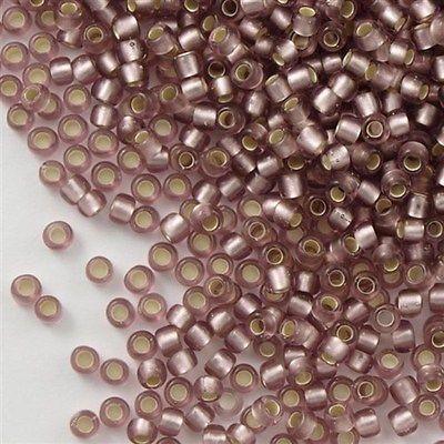 50g toho Round Seed Bead 8/0 Silver Lined Transparent Matte Amethyst (26F)