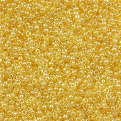 Miyuki Round Seed Bead 15/0 Daffodil Ceylon 2-inch Tube (516)