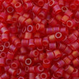 Miyuki Delica Seed Bead 8/0 Transparent Matte Berry AB 6.7g Tube DBL856