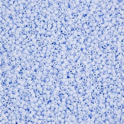 Miyuki Delica Seed Bead 11/0 Opaque Matte Arctic Blue 2-inch Tube DB1517