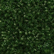 Miyuki Delica Seed Bead 11/0 Transparent Olive 2-inch Tube DB1107