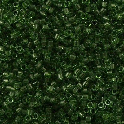 Miyuki Delica Seed Bead 11/0 Transparent Olive 2-inch Tube DB1107