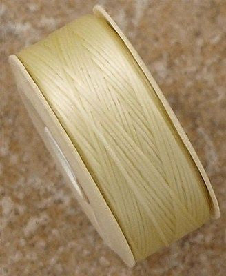 Size B Nymo Nylon Cream Thread 72 yard bobbin