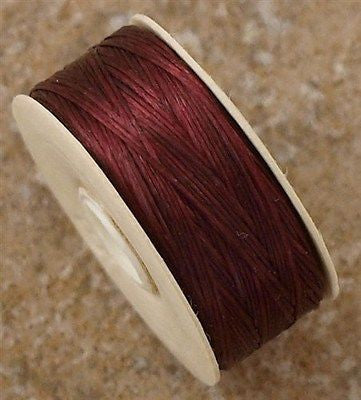 Size B Nymo Nylon Burgundy Thread 72 yard bobbin