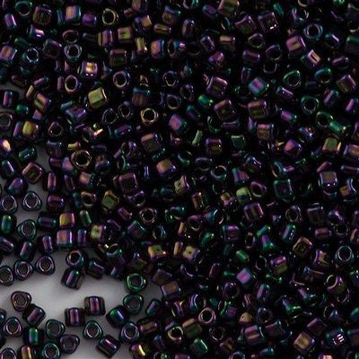 Miyuki Triangle Seed Bead 10/0 Metallic Purple 10g (454)