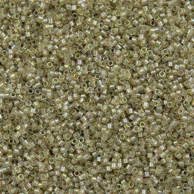 25g Miyuki Delica Seed Bead 11/0 Light Olive Creme DB1766