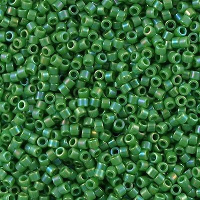 Seed bead, Delica®, glass, opaque matte black, (DB0310), #11 round