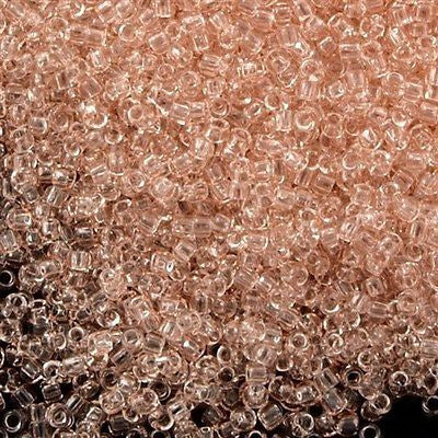 Toho Round Seed Bead 15/0 Transparent Rosaline 2.5-inch Tube (11)