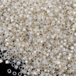 25g Miyuki Delica Seed Bead 11/0 Silver Lined Opal DB221