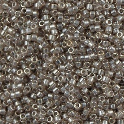 Miyuki Delica Seed Bead 11/0 Crystal Glazed Luster Smoke 7g Tube DB1485