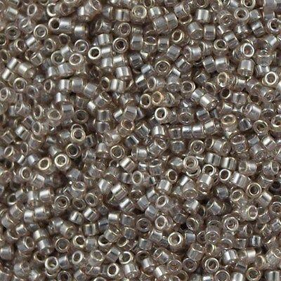 25g Miyuki Delica Seed Bead 11/0 Crystal Glazed Luster Smoke DB1485