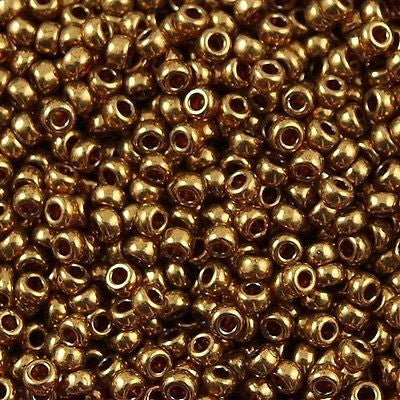 Miyuki Round Seed Bead 11/0 Metallic Light Bronze 22g Tube (457L)