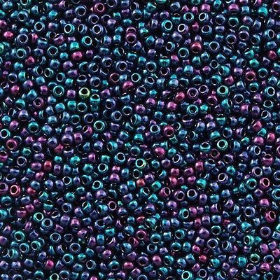 Toho Round Seed Bead 15/0 Midnight Iris 2.5-inch Tube (505)