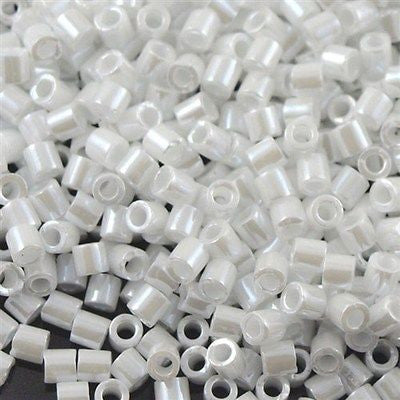 Miyuki Delica Seed Bead 8/0 Opaque White Luster 6.7g Tube DBL201