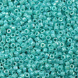 Miyuki Delica Seed Bead 11/0 Opaque Sea Green AB 2-inch Tube DB1576