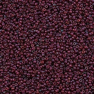 Miyuki Round Seed Bead 15/0 Purple Cranberry Gold Luster 2-inch Tube (313)