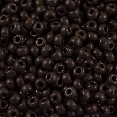 Miyuki Round Seed Bead 6/0 Opaque Brown 20g Tube (409)