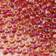 Miyuki Triangle Seed Bead 8/0 Berry Inside Color Lined Gold 23g Tube (1163)