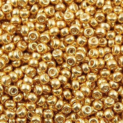 Miyuki Round Seed Bead 11/0 Galvanized Yellow Gold 22g Tube (1052)