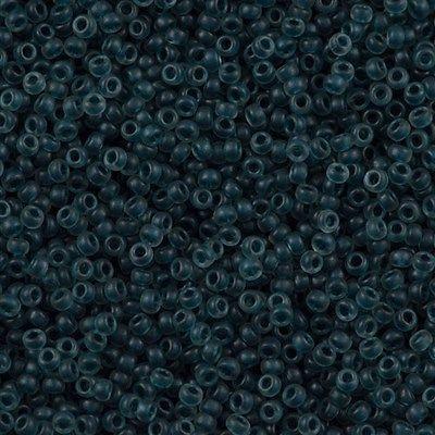 50g Miyuki Round Seed Bead 11/0 Semi Matte Lined Slate Blue Grey 11-1938